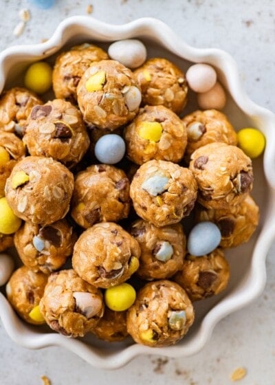 Mini Cadbury Egg Protein Balls (Viral Recipe)