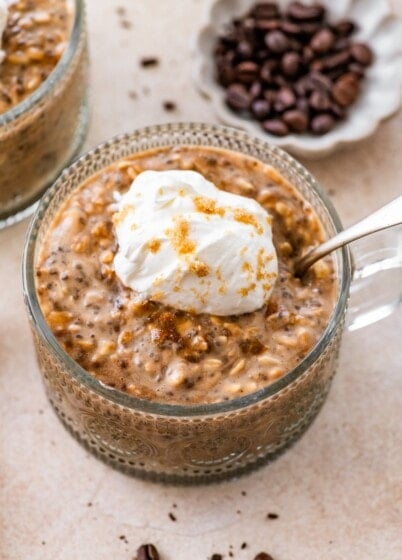 High-Protein Brown Sugar Shaken Espresso Overnight Oats