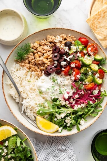 Greek Turkey Bowls