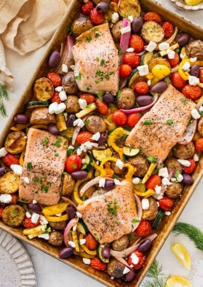 Sheet Pan Salmon and Veggies
